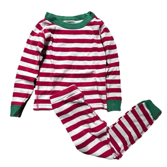 Hanna Andersson Other - Toddler Hanna Andersson Red White Striped Christmas Pajama Set Size 4T